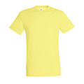 UNISEX ROUND COLLAR T-SHIRT REGENT, PALE YELLOW, L