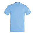 UNISEX ROUND COLLAR T-SHIRT REGENT, SKY BLUE, L