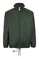 UNISEX WATER REPELLENT WINDBREAKER - SOLS SHIFT, forest green, L