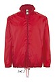 UNISEX WATER REPELLENT WINDBREAKER - SOLS SHIFT, red, XS