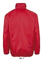 UNISEX WATER REPELLENT WINDBREAKER - SOLS SHIFT, red, XS