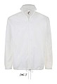 UNISEX WATER REPELLENT WINDBREAKER - SOLS SHIFT, white, XS