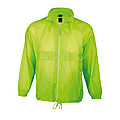 UNISEX WATER REPELLENT WINDBREAKER SURF, NEON LIME, L