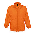 UNISEX WATER REPELLENT WINDBREAKER SURF, ORANGE, XXL