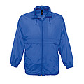 UNISEX WATER REPELLENT WINDBREAKER SURF, ROYAL BLUE, L