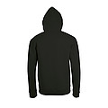 UNISEX ZIP HOODIE STONE, BLACK, L