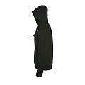 UNISEX ZIP HOODIE STONE, BLACK, L