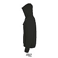 UNISEX ZIP HOODIE STONE, BLACK, L