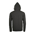 UNISEX ZIP HOODIE STONE, CHARCOAL MELANGE, L