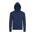 UNISEX ZIP HOODIE STONE, FRENCH NAVY, L
