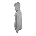 UNISEX ZIP HOODIE STONE, GREY MELANGE 2, L