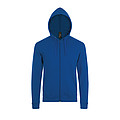 UNISEX ZIP HOODIE STONE, ROYAL BLUE, L