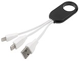universal charging cable GET THREE,black