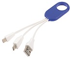 universal charging cable GET THREE, blue
