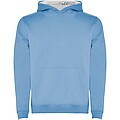 Urban kids hoodie, light blue with white details, 3/4 years