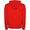 Urban kids hoodie, red with black details, 5/6 years
