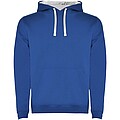Urban kids hoodie, roayl blue with white details, 5/6 years