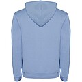 Urban mens hoodie, light blue with white details, XS