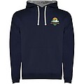Urban mens hoodie, navy with grey details, XS