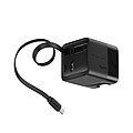 Urban Vitamin Mendocino 65W GaN charger retractable cable, black