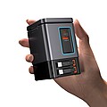 Urban Vitamin Sacramento 105W GAN charger+retractable cables, grey