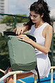 Urban Water Resistant Anti-theft Backpack, iceberg green, black