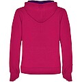 Urban womens hoodie, dark pink with purple details, S