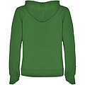 Urban womens hoodie, green with white details, S