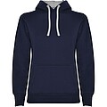Urban womens hoodie, navy with grey details, S