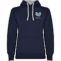 Urban womens hoodie, navy with grey details, S