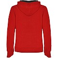 Urban womens hoodie, red with black details, S