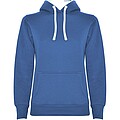 Urban womens hoodie, royal blue with white details, S