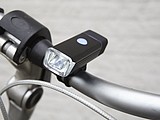 USB-charged COB bicycle light.