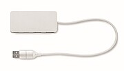 USB hub 4 ports 27,5 cm, wood