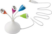 USB hub with four colourful ports 2.0