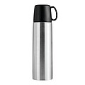 Vacuum flask, black, silver