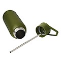 Vacuum insulated drinking bottle 600 ml, army green
