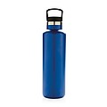 Vacuum insulated leak proof standard mouth bottle, blue