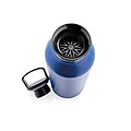 Vacuum insulated leak proof standard mouth bottle, blue