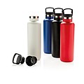 Vacuum insulated leak proof standard mouth bottle, blue