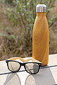 Vacuum insulated ss bottle with wood print