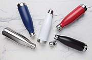Vacuum insulated stainless steel bottle,silver