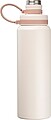 Vacuum stainless steel drinking bottle, 800ml, beige