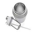 Vacuum stainless steel dual function lid bottle 1L