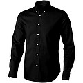 Vaillant long sleeve mens oxford shirt, black, S