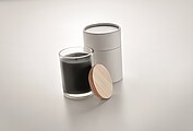 Vanilla fragranced wax candle