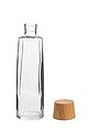 VANILLA SEASON ANAMUDI Elegant 750ml glass drink bottle with a bamboo lid