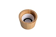 VANILLA SEASON ANAMUDI Elegant 750ml glass drink bottle with a bamboo lid