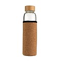 VANILLA SEASON INDAUR Water bottle made of borosilicate glass with cork sleeve, 500 ml