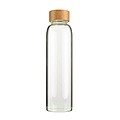 VANILLA SEASON INDAUR Water bottle made of borosilicate glass with cork sleeve, 500 ml